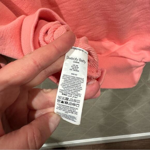 Sweaty Betty Essentials Sweatshirt SB6180 Pink XS - Picture 6 of 9